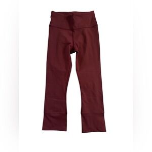 Women’s Maroon crop Leggings